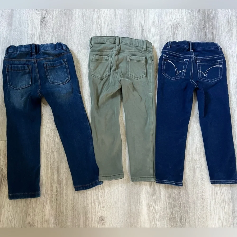 3 pairs 3T jeggings Old Navy and Jumping Bean